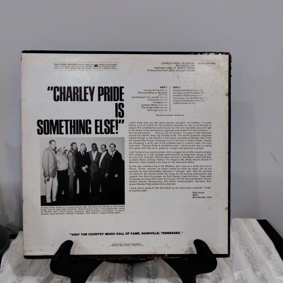 Charley Pride In Person Recorded Live Panther Hall Fort Worth Texas LSP 4094 - Picture 3 of 5